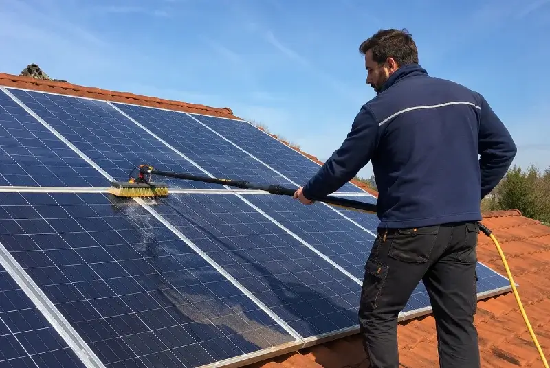 Nettoyage et entretien de panneaux solaires à Marigny